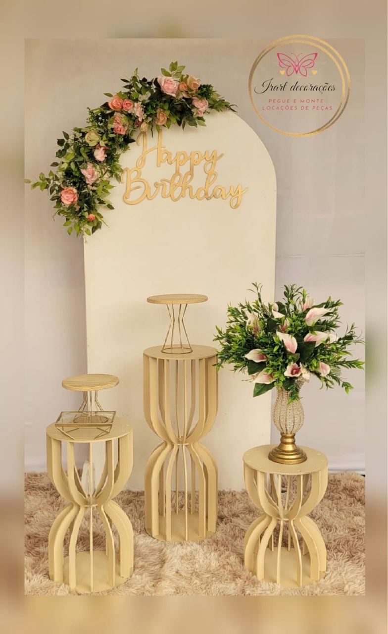 Kit Romano  Branco - Irartdecorações Pegue & MONTE