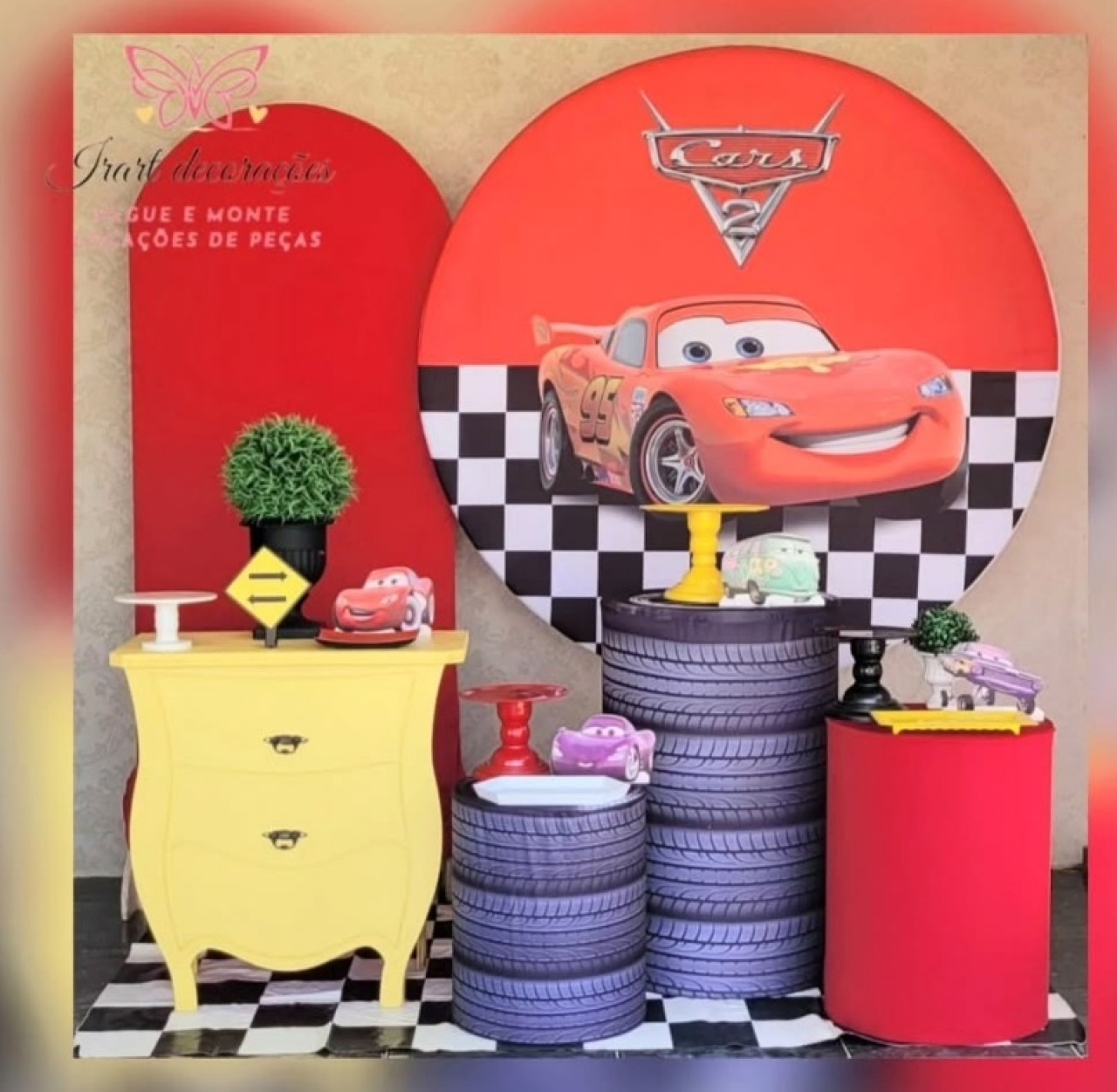 Kit 03 Big   Relâmpago  Maccquee - Irartdecorações Pegue & MONTE
