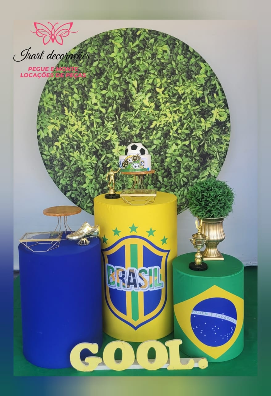 Kit 01 (Composição) - Futebol Brasil - Irartdecorações Pegue & MONTE