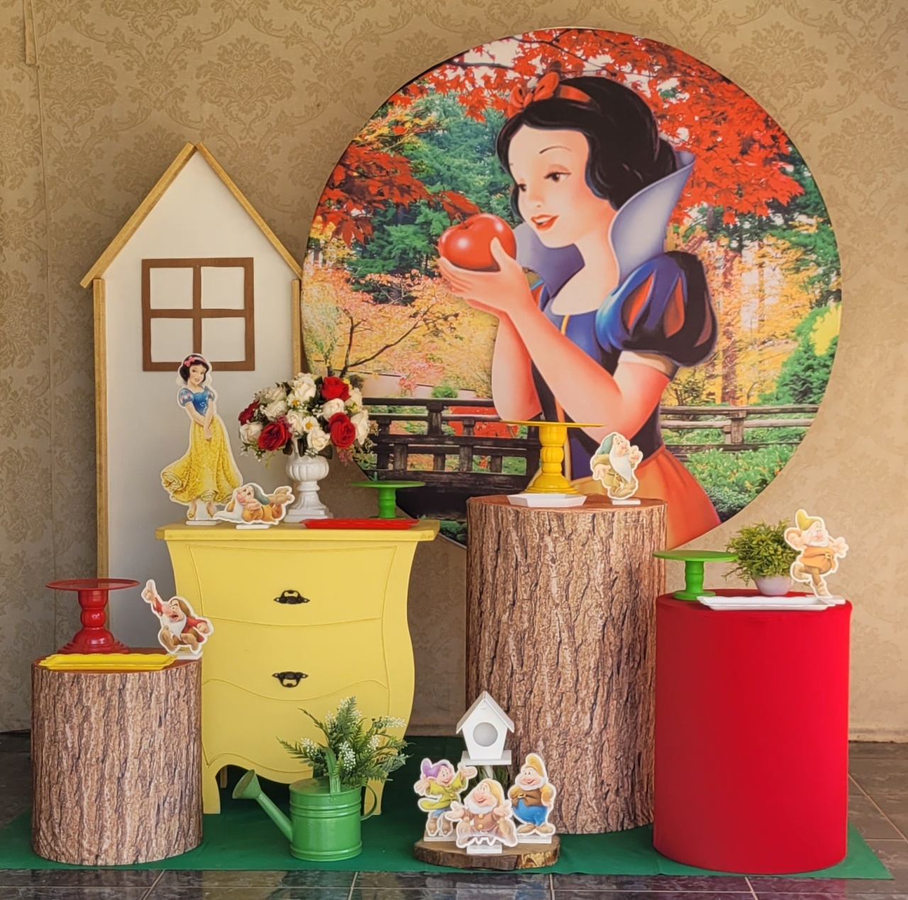 Kit 03 Branca de Neve - Irartdecorações Pegue & MONTE