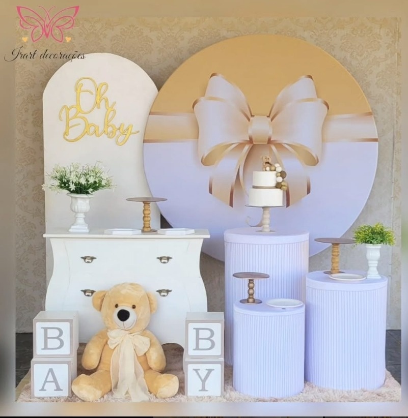 Kit 03 Big Laço Chá Revelação Completo - Irartdecorações Pegue & MONTE
