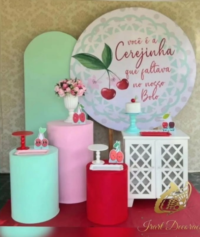 Kit Big Cerejinha - Irartdecorações Pegue & MONTE