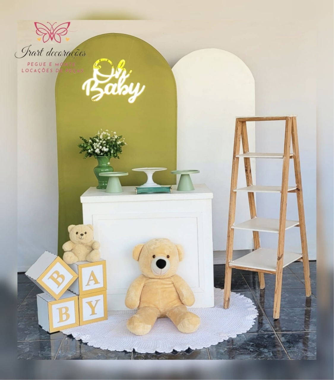 Kit 03 Oh Baby 2 Paineis - Irartdecorações Pegue & MONTE