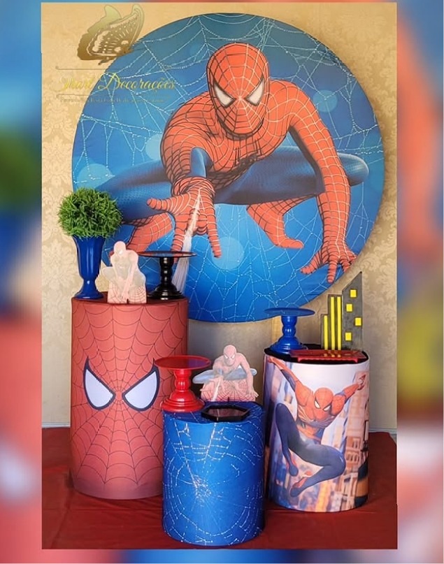 Kit 01 Homen Aranha  - Irartdecorações Pegue & MONTE