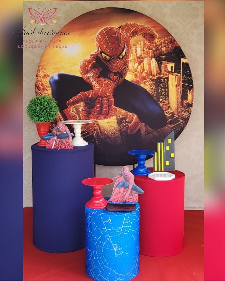 Kit 01 Homem Aranha - Irartdecorações Pegue & Monte