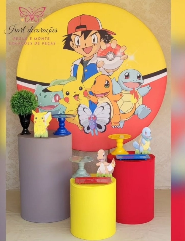 Kit 01 Pokemom - Irartdecorações Pegue & MONTE