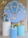 Kit 01 Urso Baloeiro Chá Bebe Menino/ Baloes - imagem 2