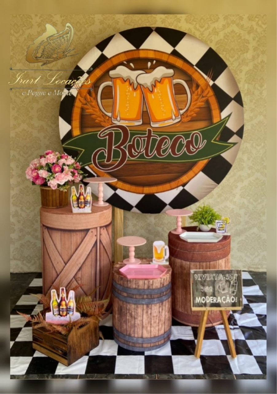 Kit Boteco  Feminino - Irartdecorações Pegue & MONTE