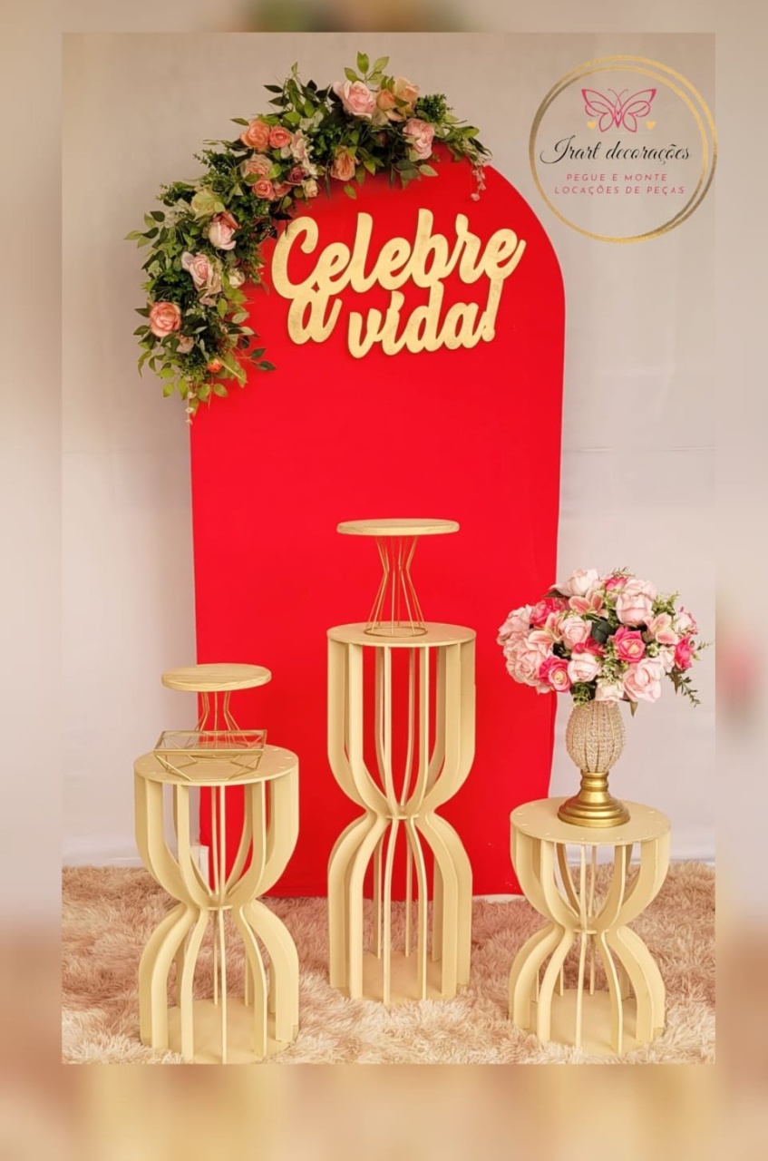 Kit Romano  Pink - Irartdecorações Pegue & MONTE