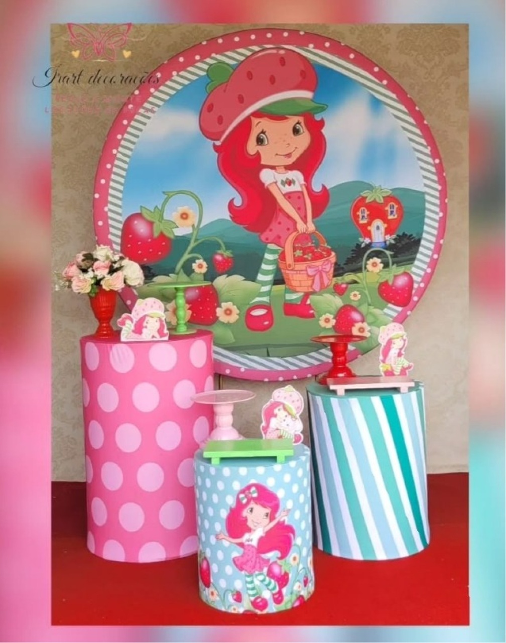Kit 01 Moranguinho - Irartdecorações Pegue & MONTE