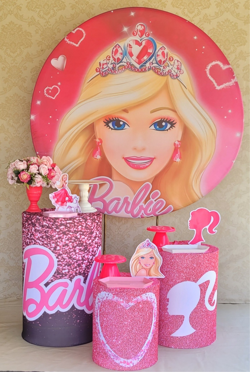 Kit 01 Barbie Boneca - Irartdecorações Pegue & MONTE