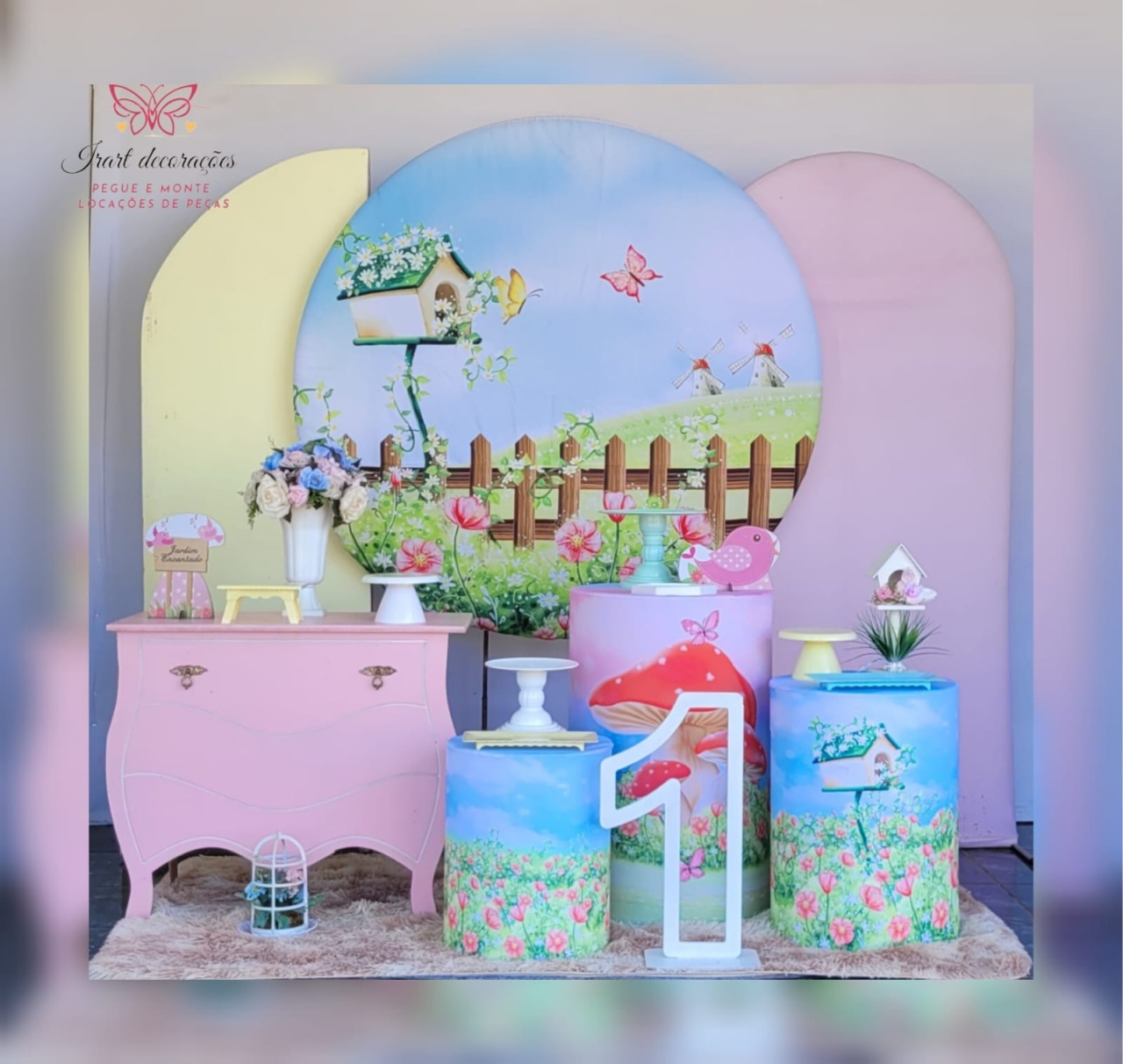 Kit+ Composição Jardim Encantado - Irartdecorações Pegue & MONTE