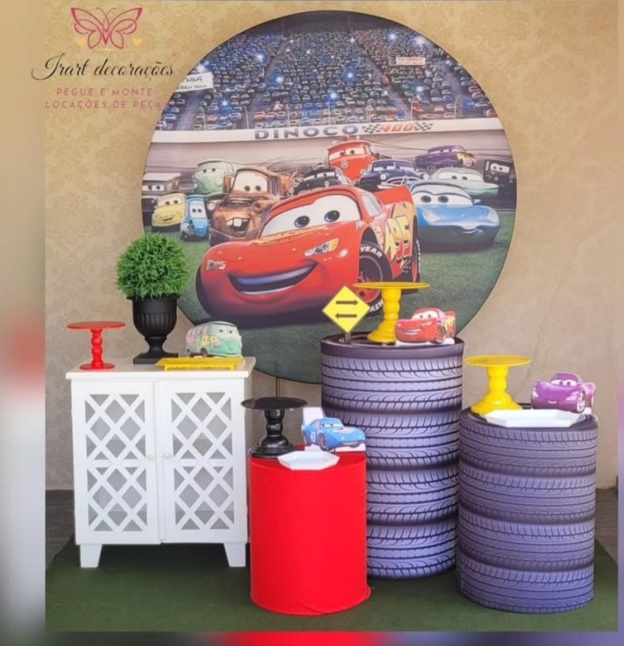 Kit 02 Cars - Irartdecorações Pegue & Monte