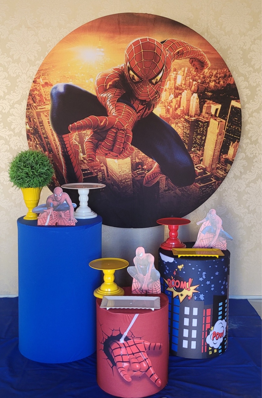 Kit 01 Homem Aranha  - Irartdecorações Pegue & MONTE