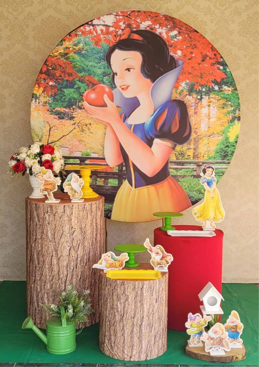 Kit 01 Branca de Neve - Irartdecorações Pegue & MONTE