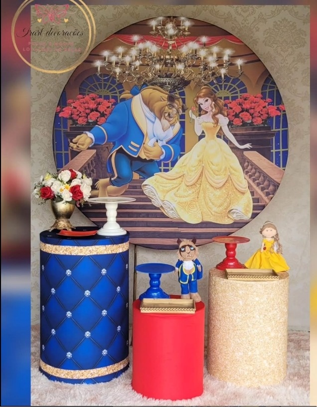 Kit 01 Bela E A Fera  - Irartdecorações Pegue & MONTE