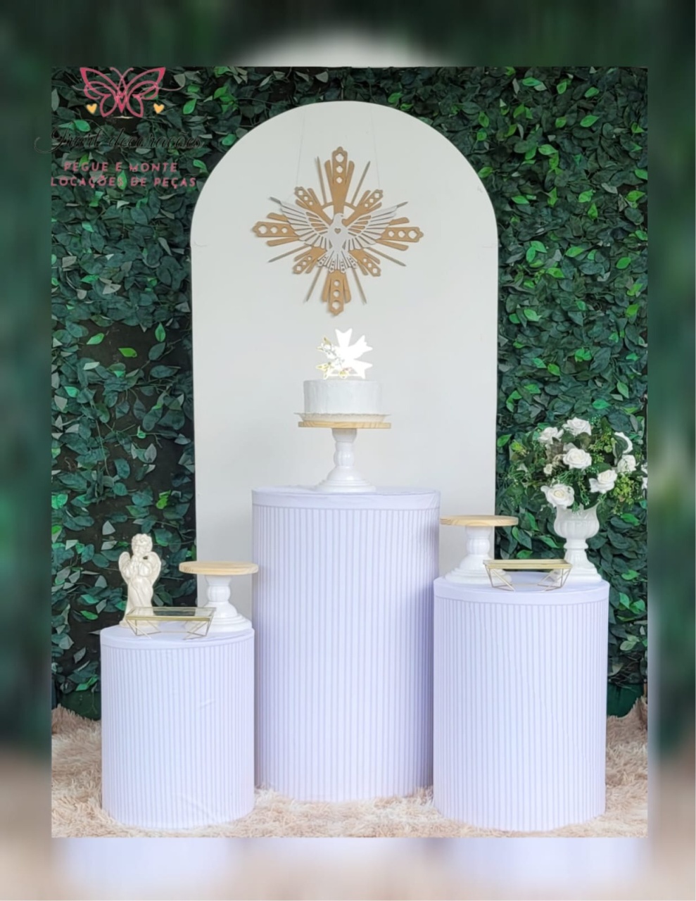 Kit Batizado 03 Paineis - Irartdecorações Pegue & MONTE