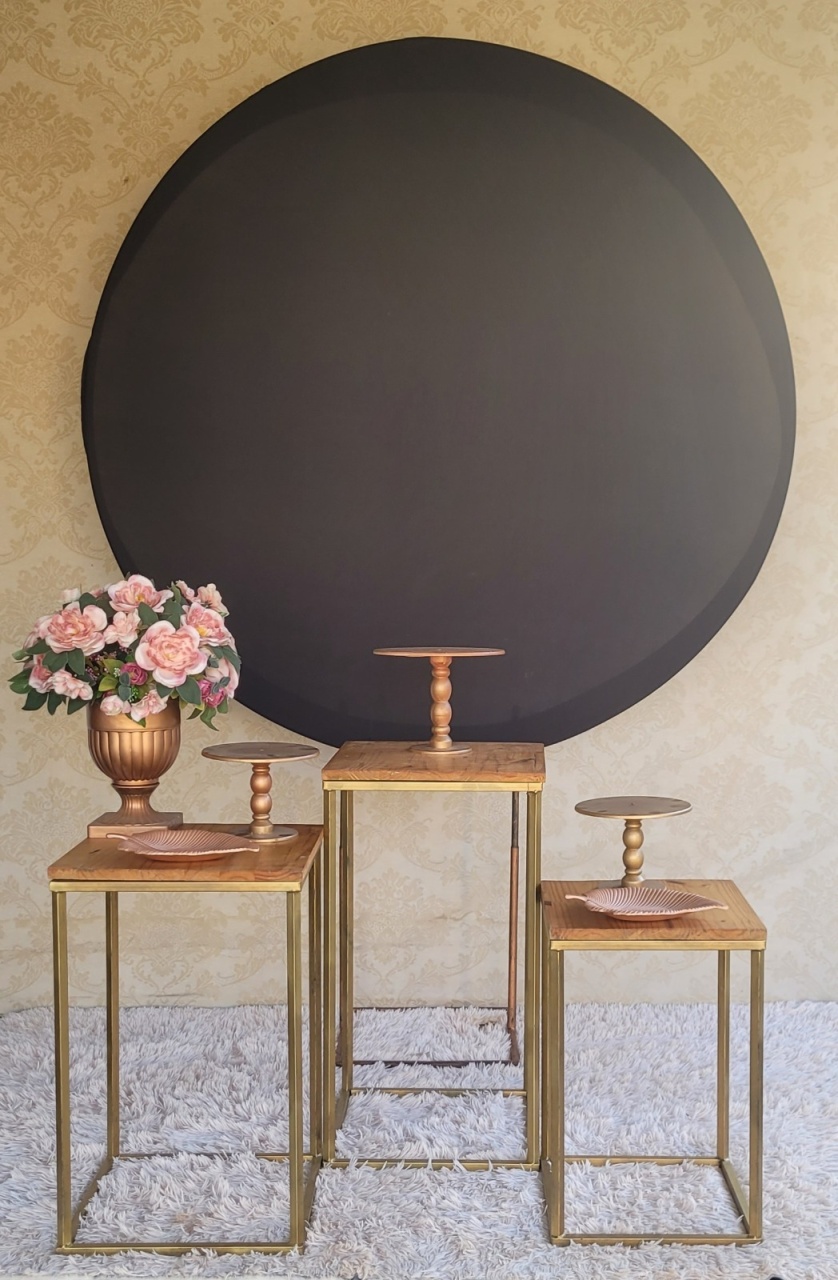 Kit Preto/Rose - Irartdecorações Pegue & MONTE