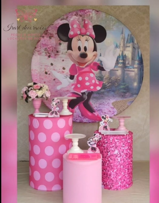 Minnie Rosa - Irartdecorações Pegue & MONTE