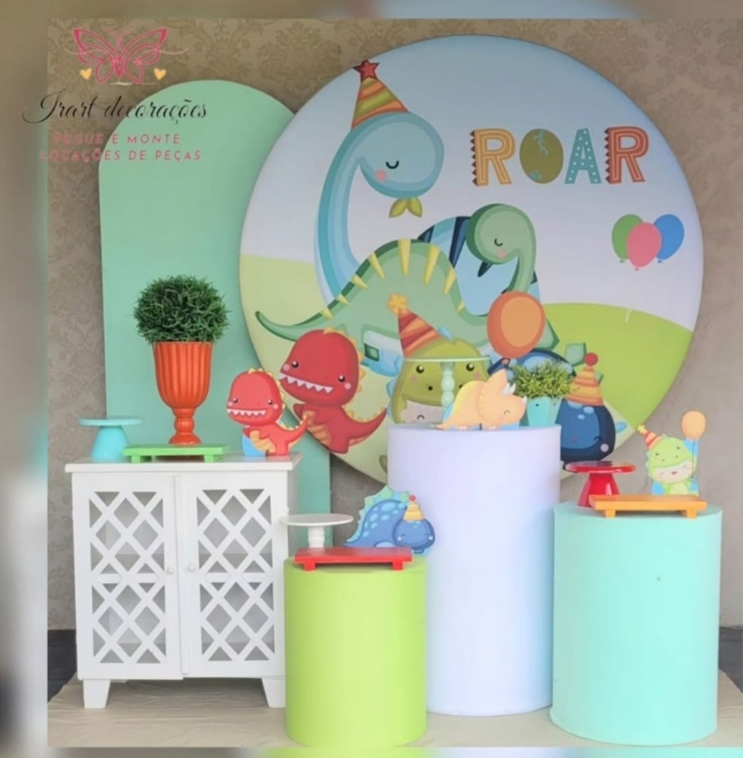 Kit 03 Dinossauro Baby - Irartdecorações Pegue & MONTE
