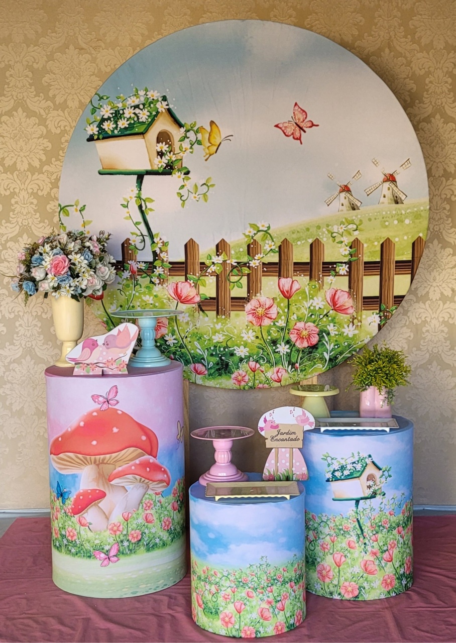 Kit 01 Jardim Encantado - Irartdecorações Pegue & MONTE