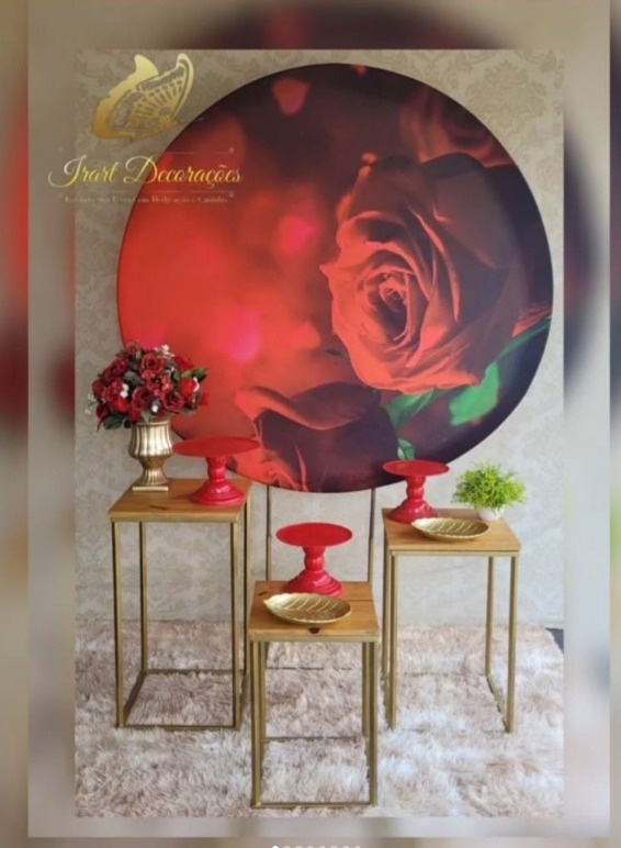 Kit Adulto Rosa Vermelha - Irartdecorações Pegue & MONTE