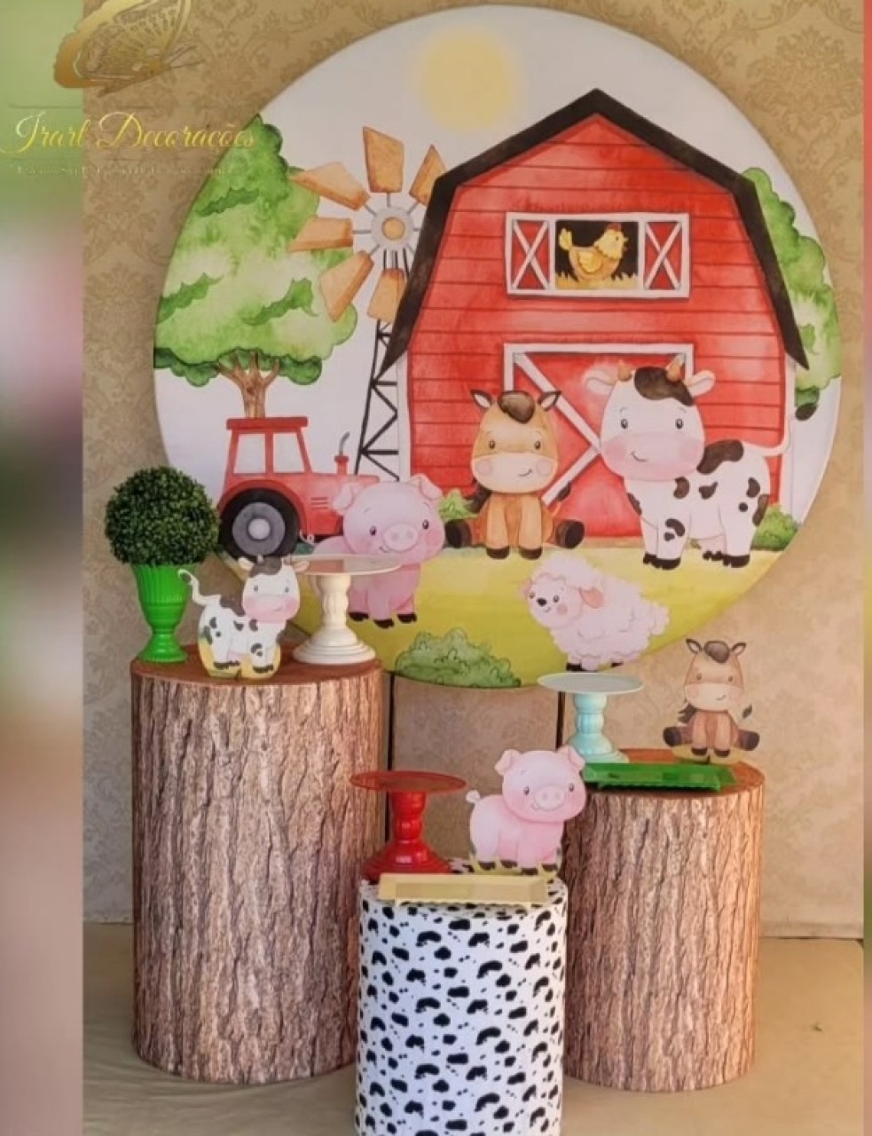 Kit 01 Fazendinha 01 - Irartdecorações Pegue & MONTE