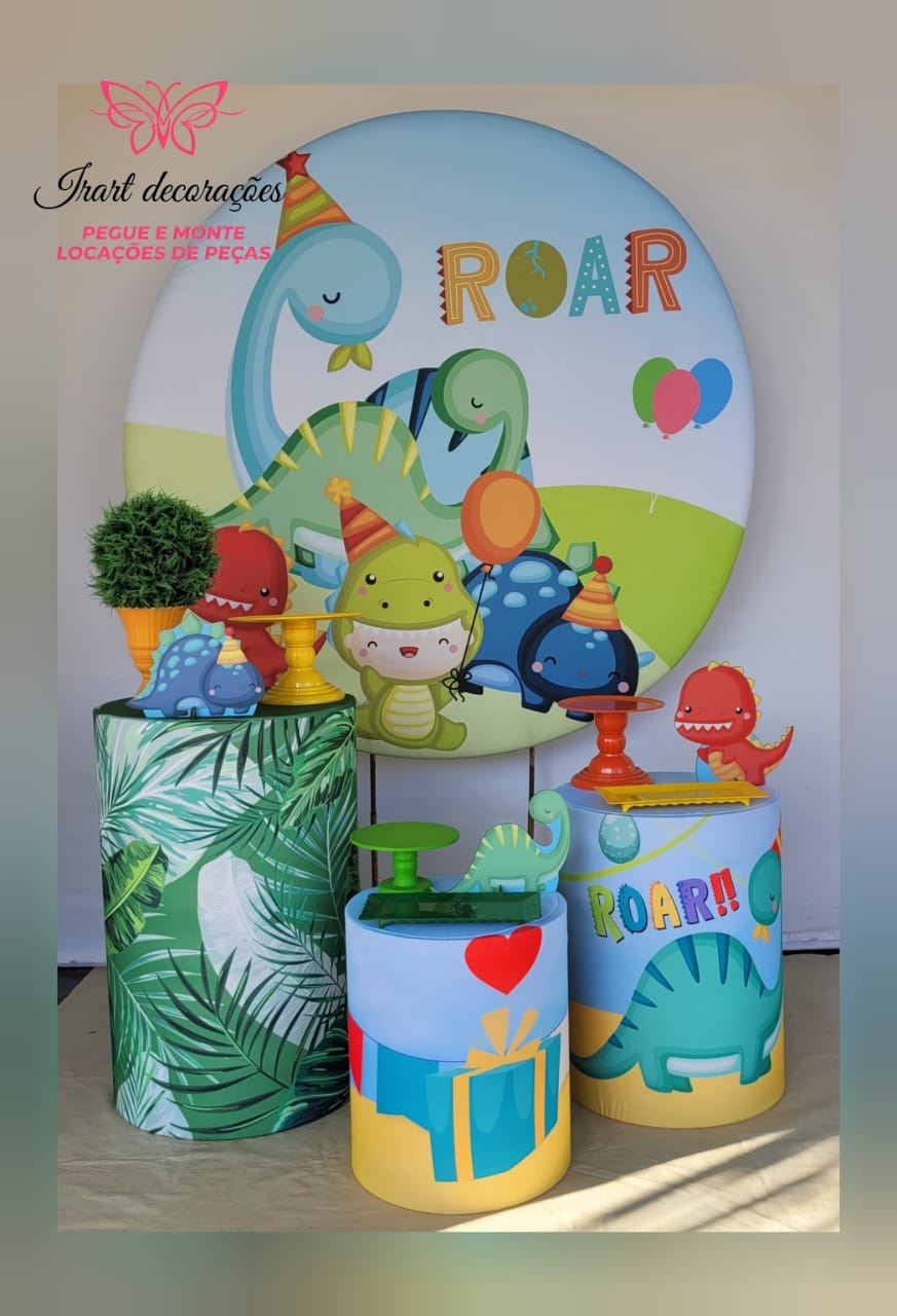 Kit 01 Dino Baby - Irartdecorações Pegue & MONTE