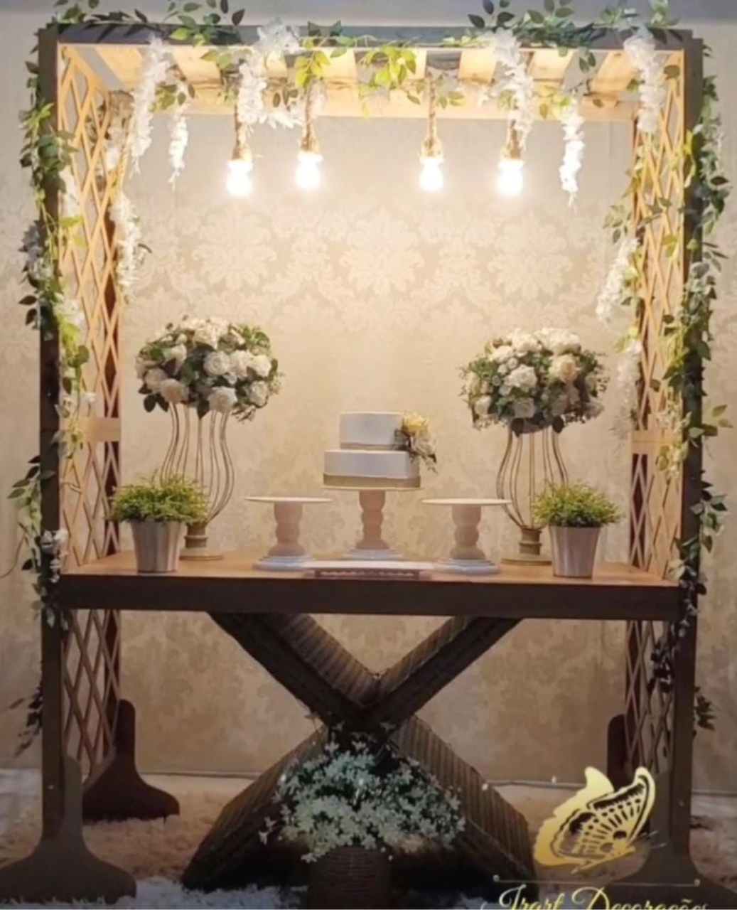 Casamento  Com Mini Pergolado - Irartdecorações Pegue & MONTE