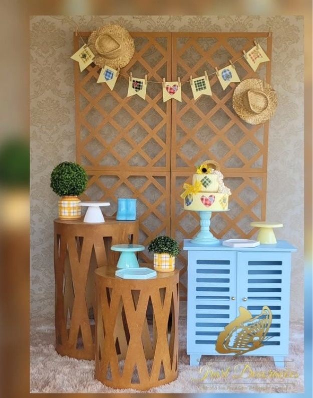 Kit Cháraiá Menino Chá de Bebê - Irartdecorações Pegue & MONTE