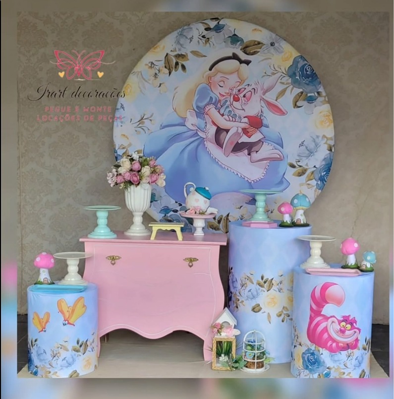 Kit 02 Alice No Pais das Maravilhas - Irartdecorações Pegue & MONTE