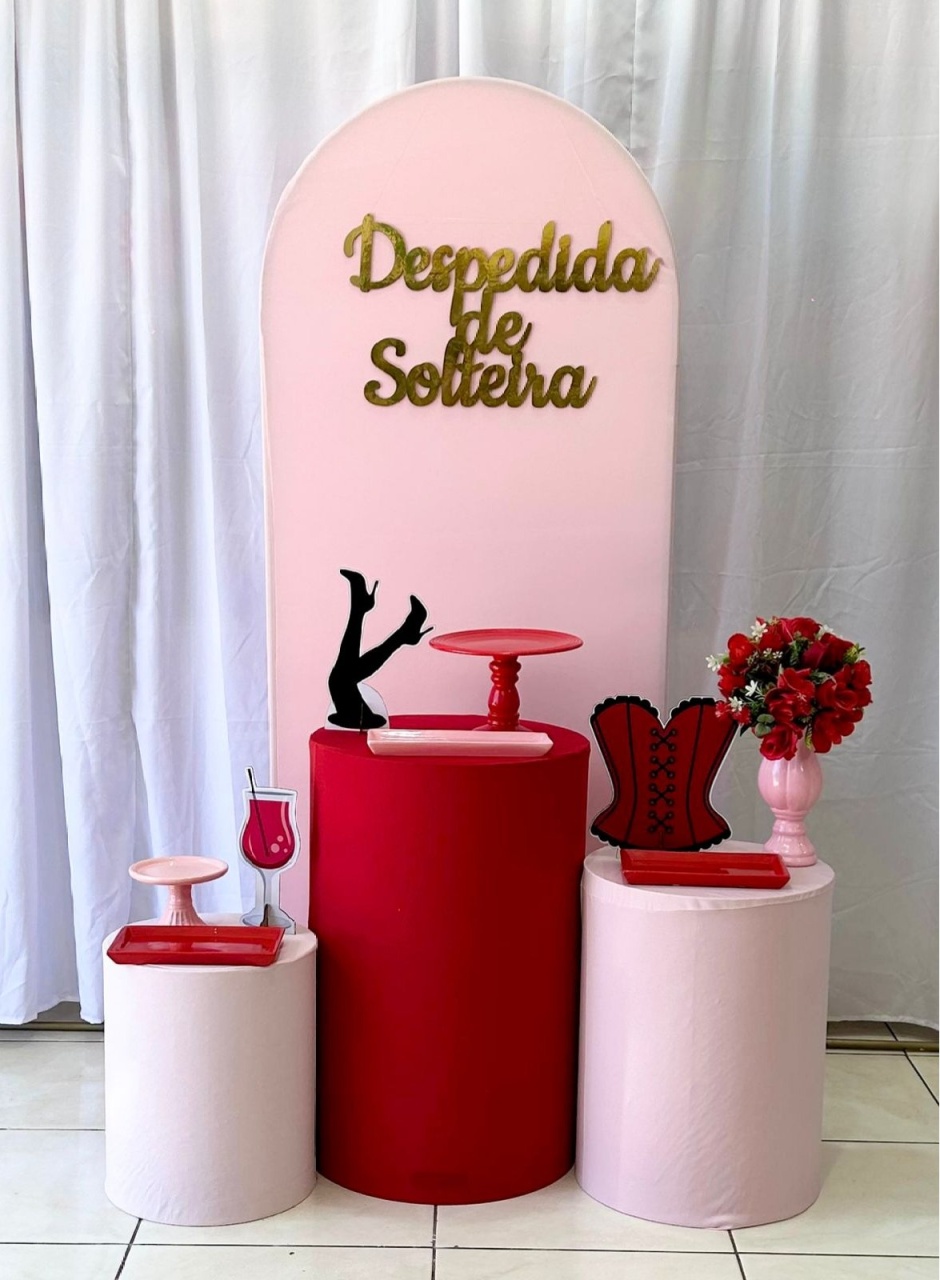 Chá de Lingerie Rosa - Romano 4 - Catálogo Tay pegue e monte