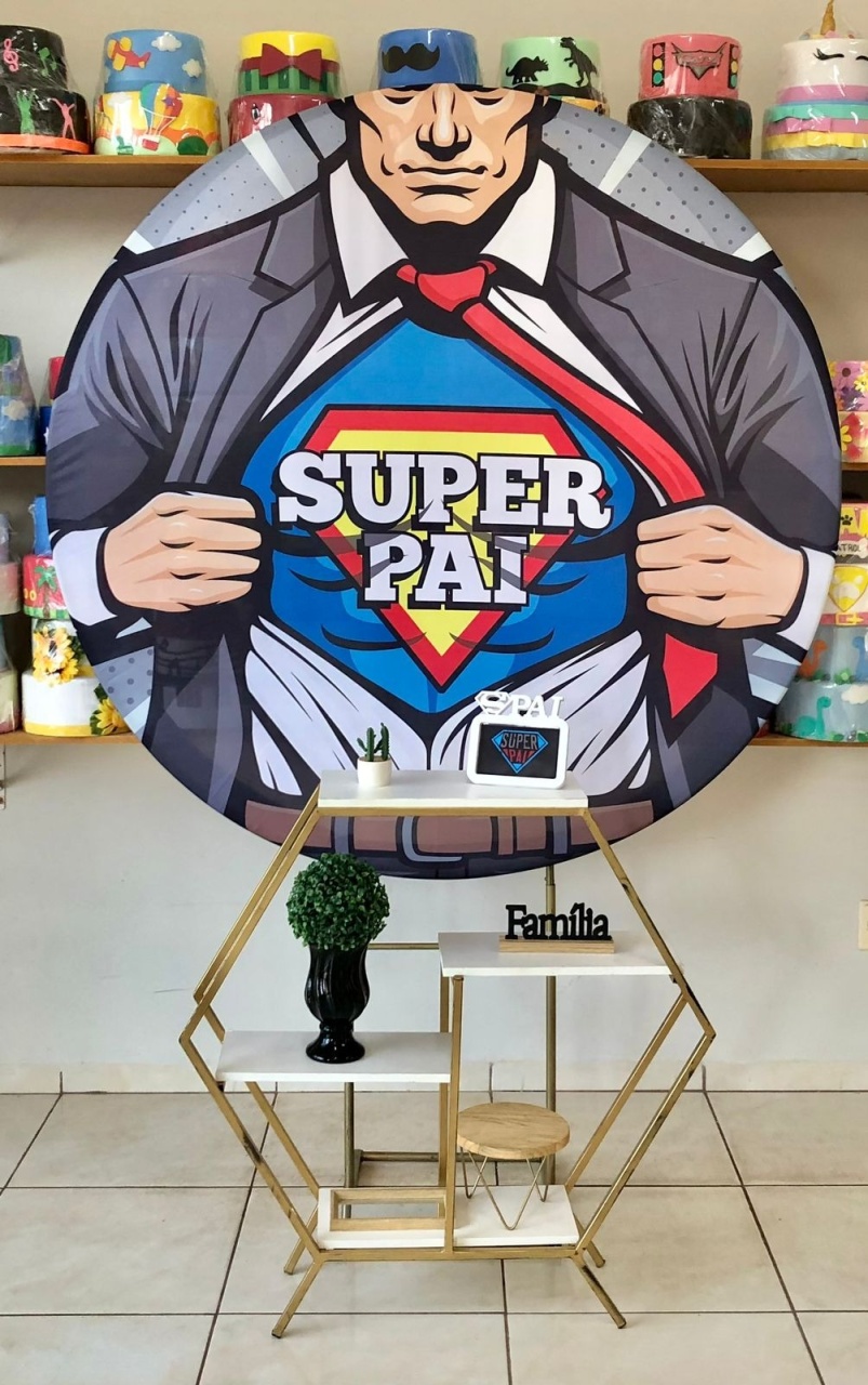Super Pai - Sextavada - Dia dos Pais - Catálogo Tay pegue e monte