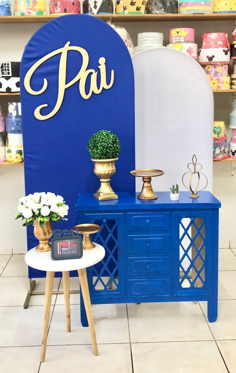 Romano Azul E Branco - Dia dos Pais - Catálogo Tay pegue e monte