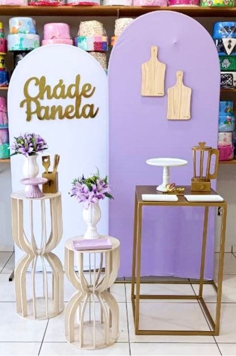 Chá de Panela Lilás 3 - Catálogo Tay pegue e monte