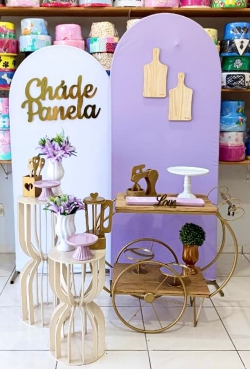 Chá de Panela Lilás 2 - Catálogo Tay pegue e monte