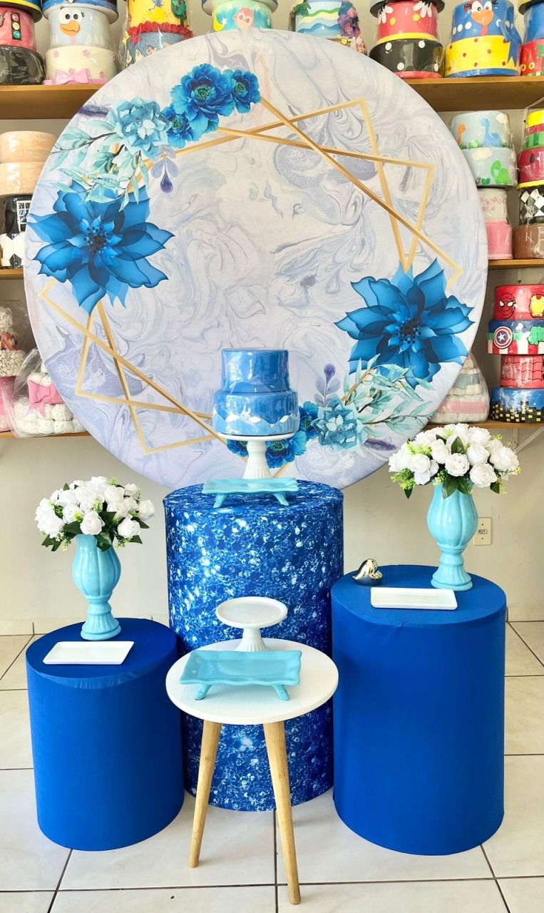 Flor Azul - Prime - Catálogo Tay pegue e monte