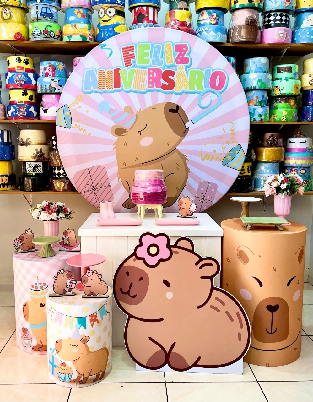 Capivara Rosa - Prime - Catálogo Tay pegue e monte