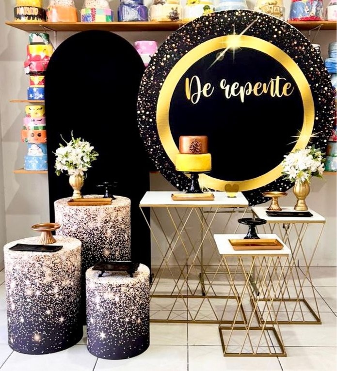 de Repente Capas Glitter  -  Master - Mesa X  - Catálogo Tay pegue e monte