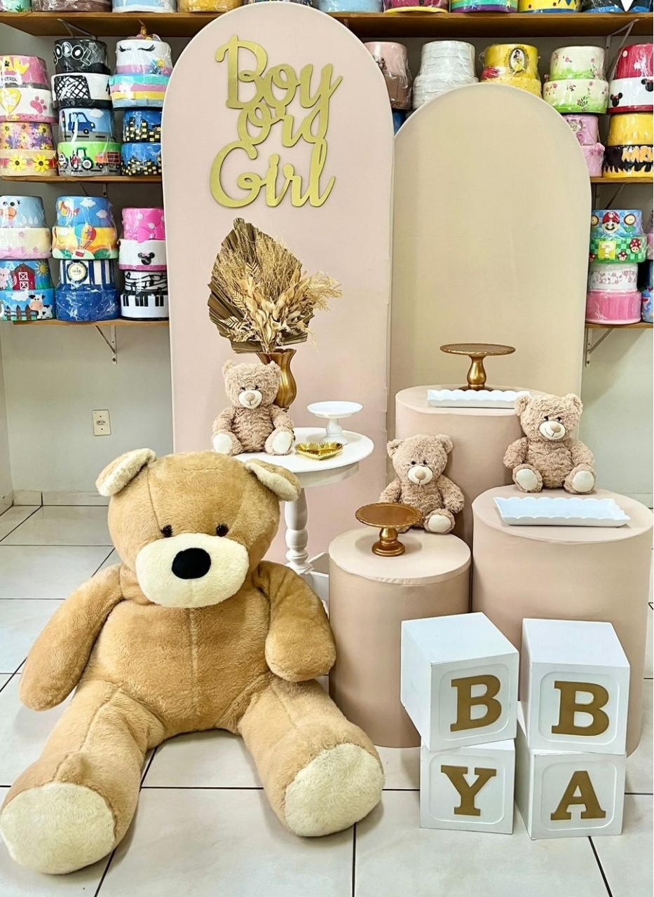 Romano Bege Urso 6 Mega - Baby Revelação - Catálogo Tay pegue e monte