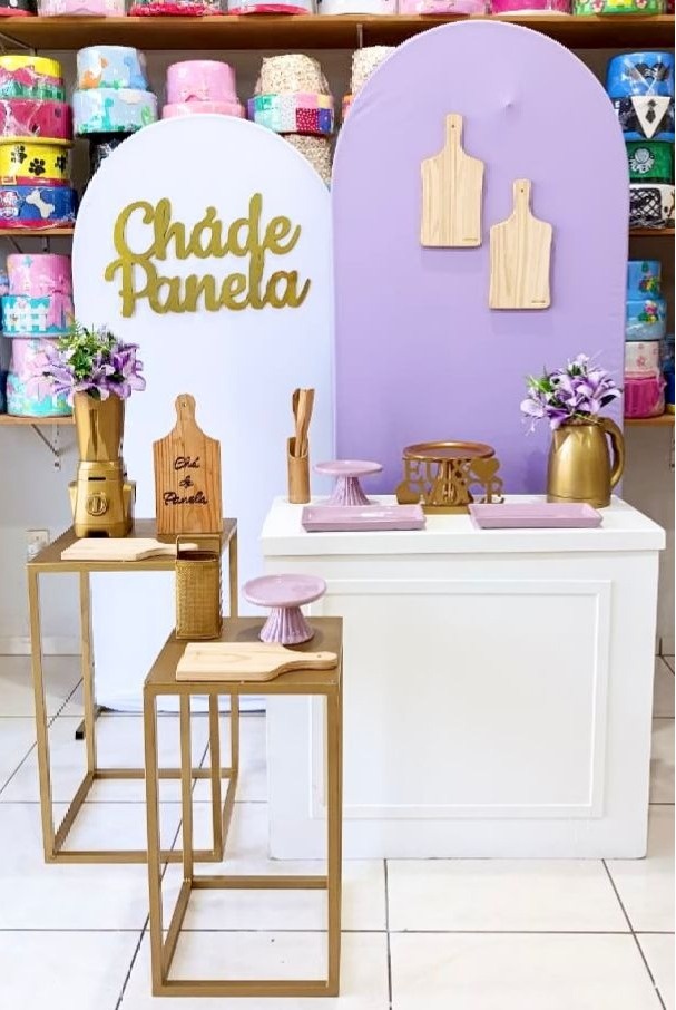 Chá de Panela Lilás 5 - Catálogo Tay pegue e monte