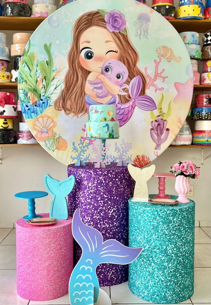 Sereia Baby - Plus - Fundo Do Mar - Catálogo Tay pegue e monte