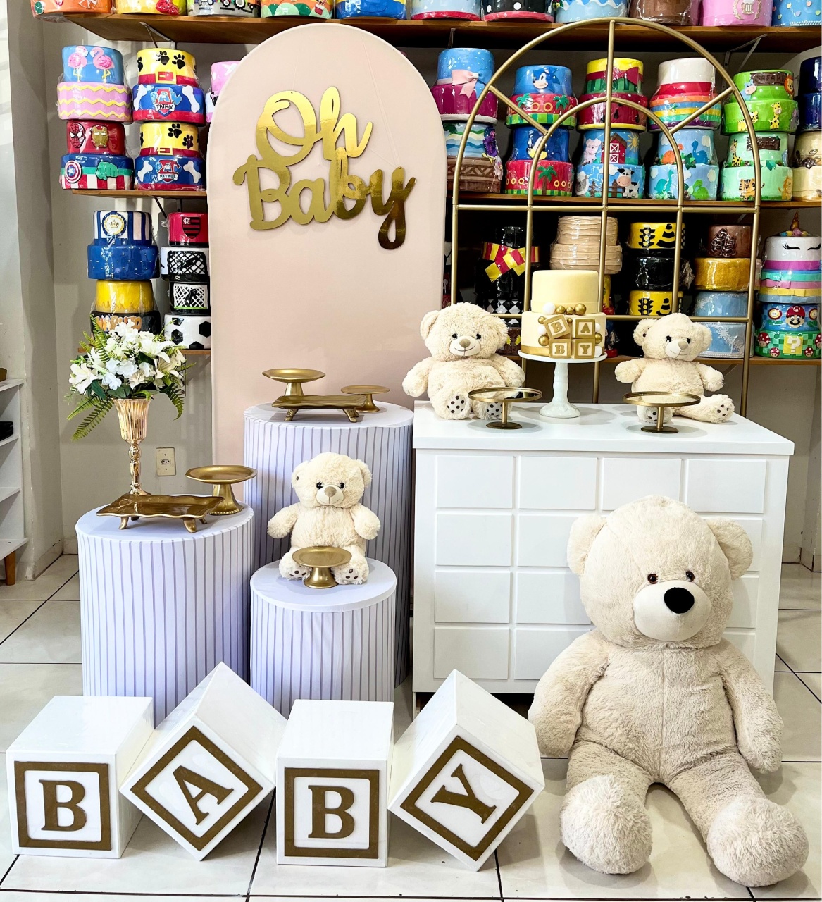 Romano Baby Bege Urso - Janelado 1 - Catálogo Tay pegue e monte