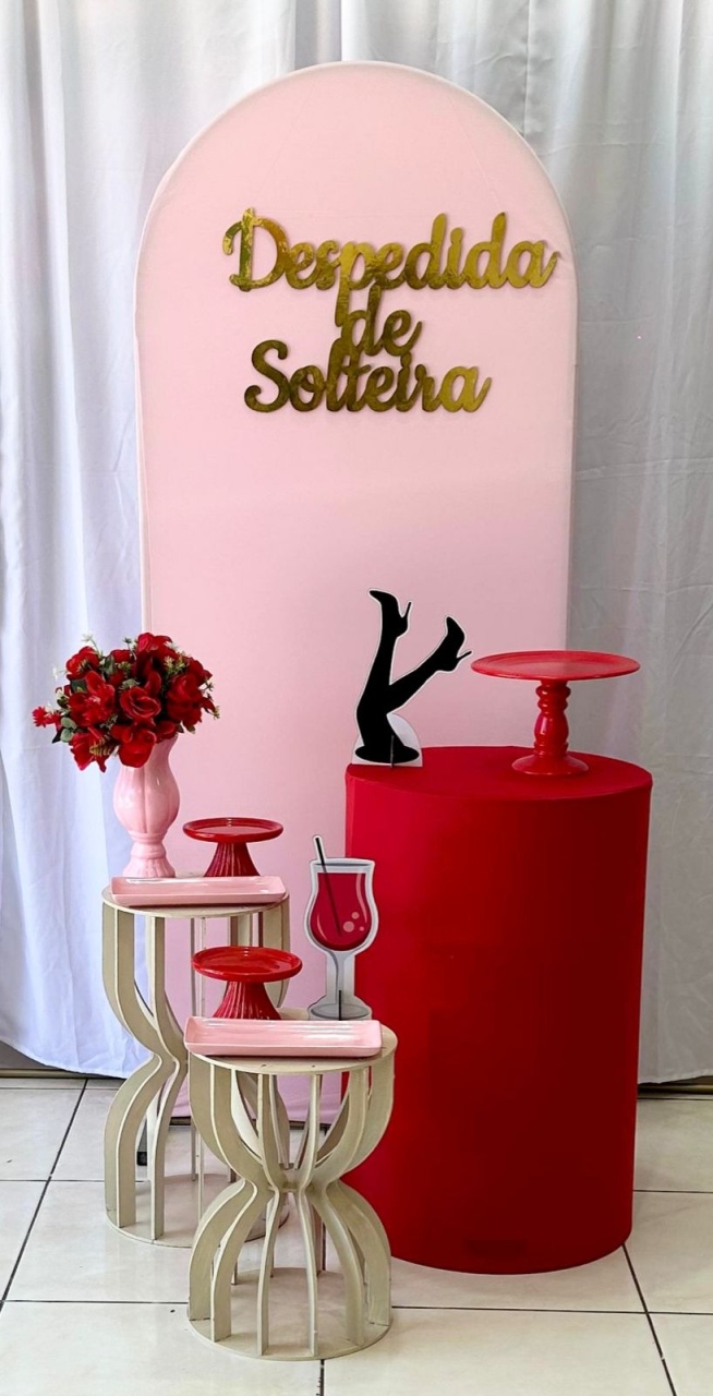 Chá de Lingerie Rosa - Romano 1 - Catálogo Tay pegue e monte