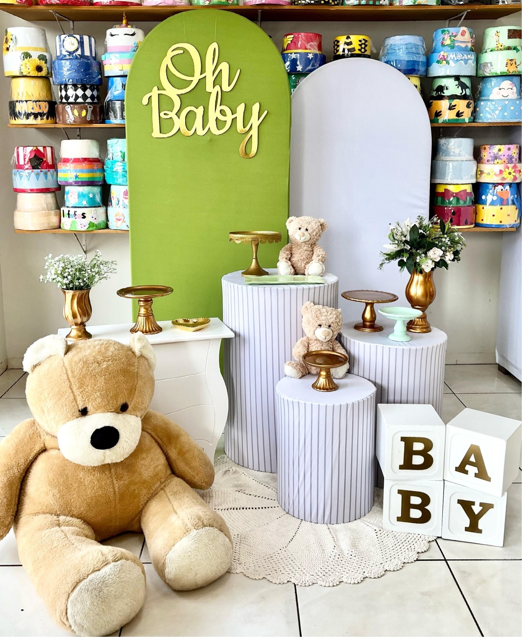 Romano Verde Musgo E Branco - Baby - Catálogo Tay pegue e monte