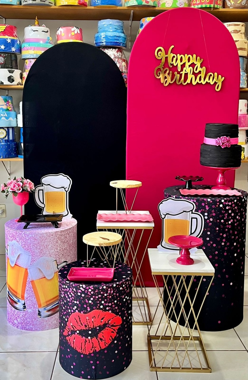 Romano Pink E Preto Master - Boteco  - Catálogo Tay pegue e monte