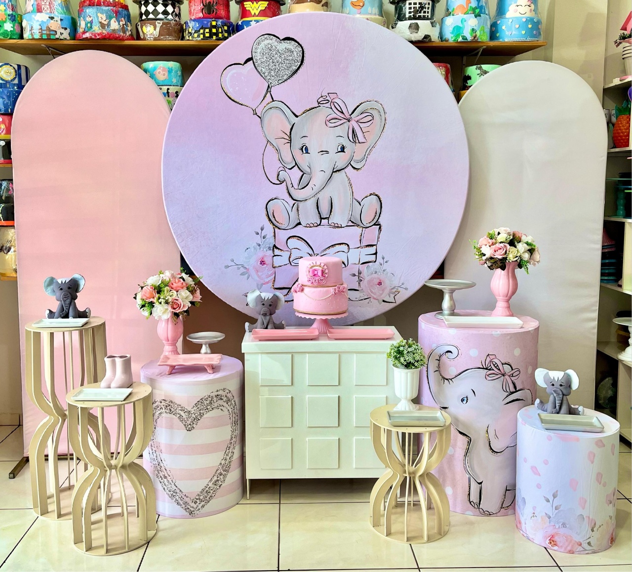 Elefante Rosa - Mega - Catálogo Tay pegue e monte