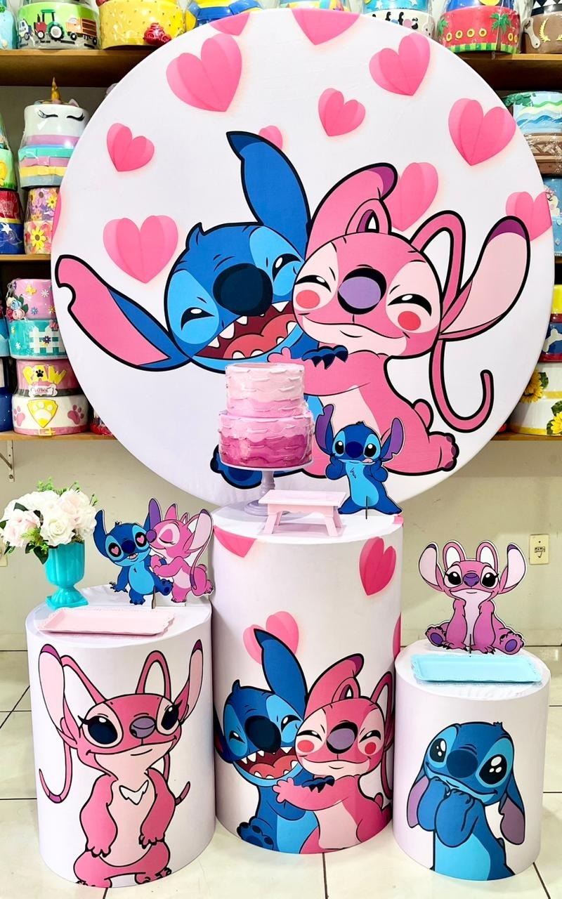 Stitch E Angel - Plus - Catálogo Tay pegue e monte
