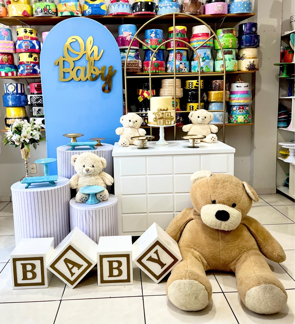 Romano Baby Rosa - Urso Gigante - Janelado  - Catálogo Tay pegue e monte