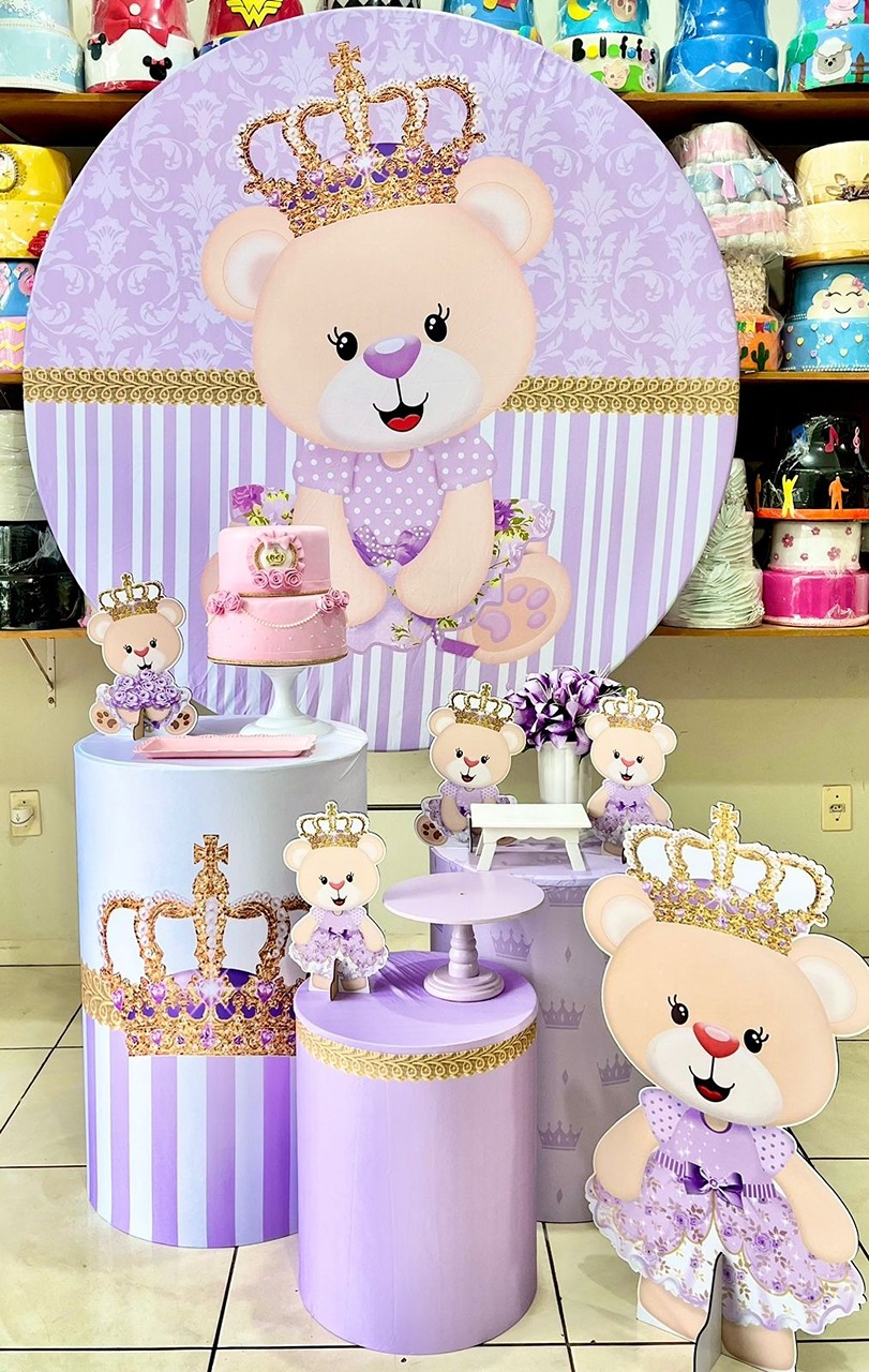 Ursa Realeza Lilás - Plus - Catálogo Tay pegue e monte